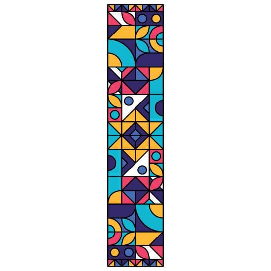 tall mosaic styled window film