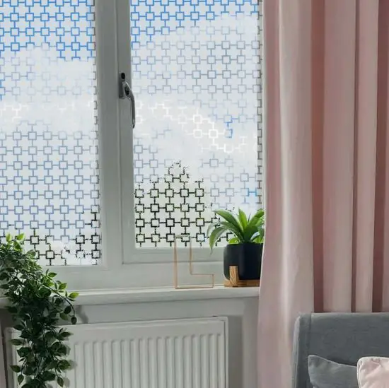 Square patterned window film