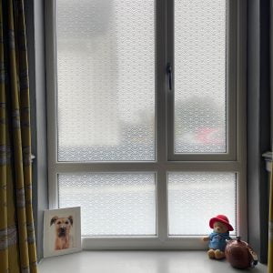 Contempory Patterns design - Add privacy to any window with this geometric frosted pattern