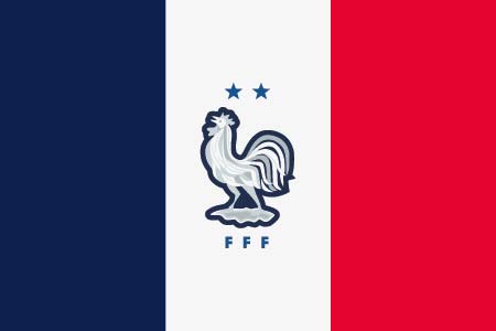 france football flag window sticker