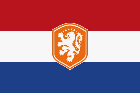 netherlands football flag window sticker