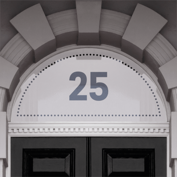 Ciriola Fanlight House Number