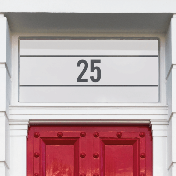 Cavatappi Rectangular House Number