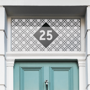 Carbonara Patterned House Number