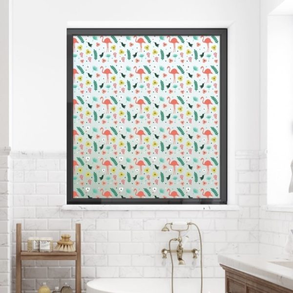 Sample of Flamingo Printed Window Film