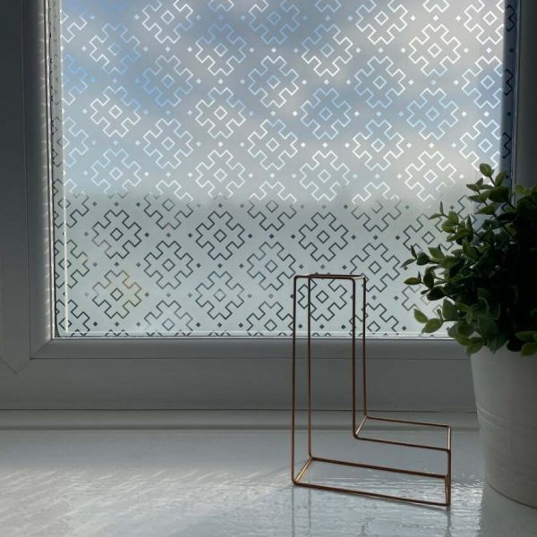 Mahogany Patterned Window Film