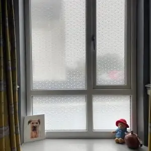 Contempory Patterns design - Add privacy to any window with this geometric frosted pattern