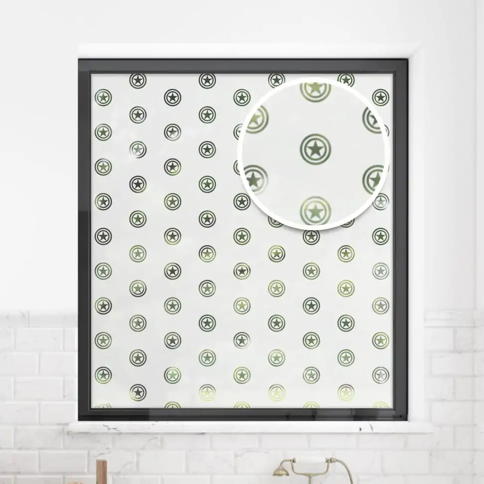 Sample of Dewhurst Patterned Window Film