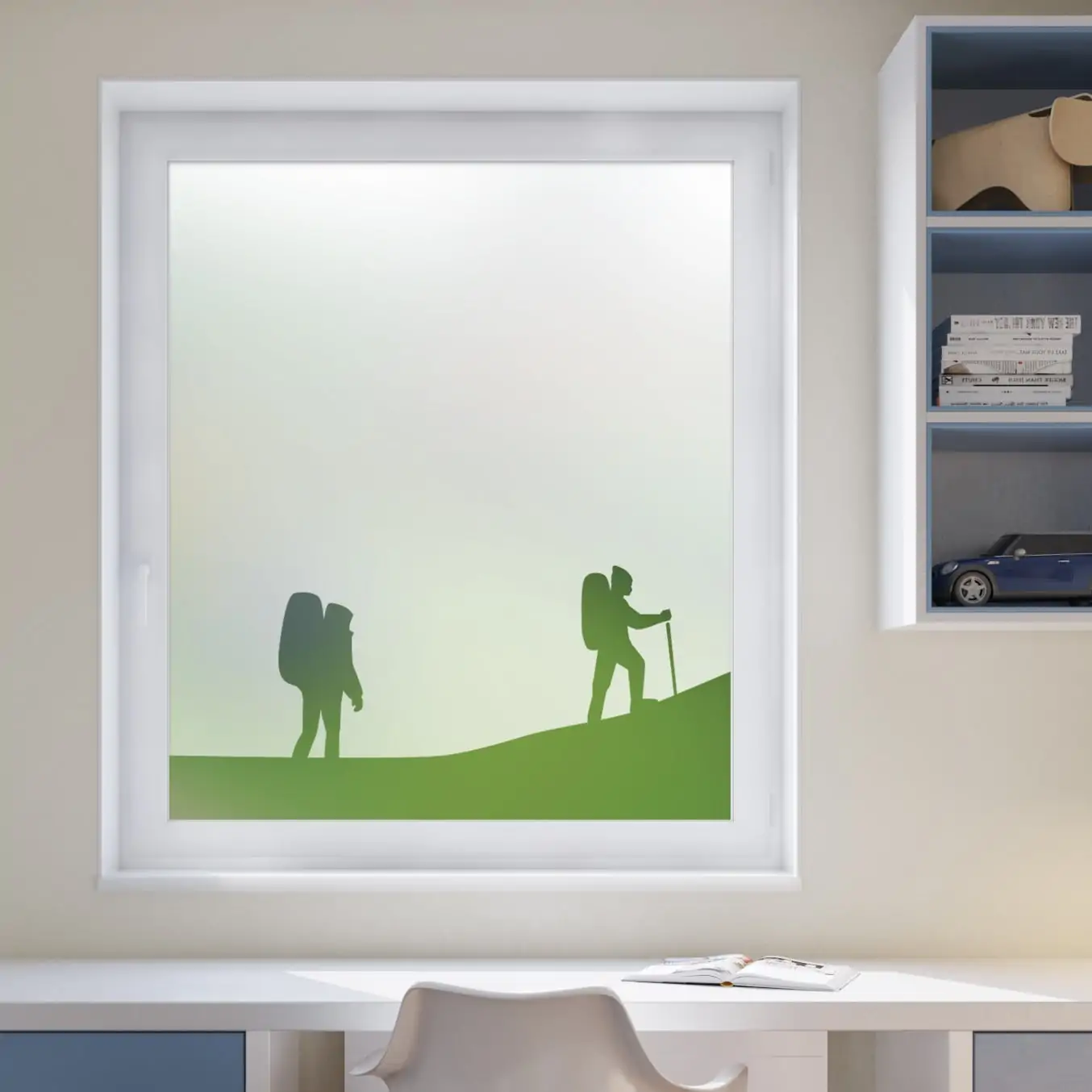 Sample of Mountaineer Border Window Film