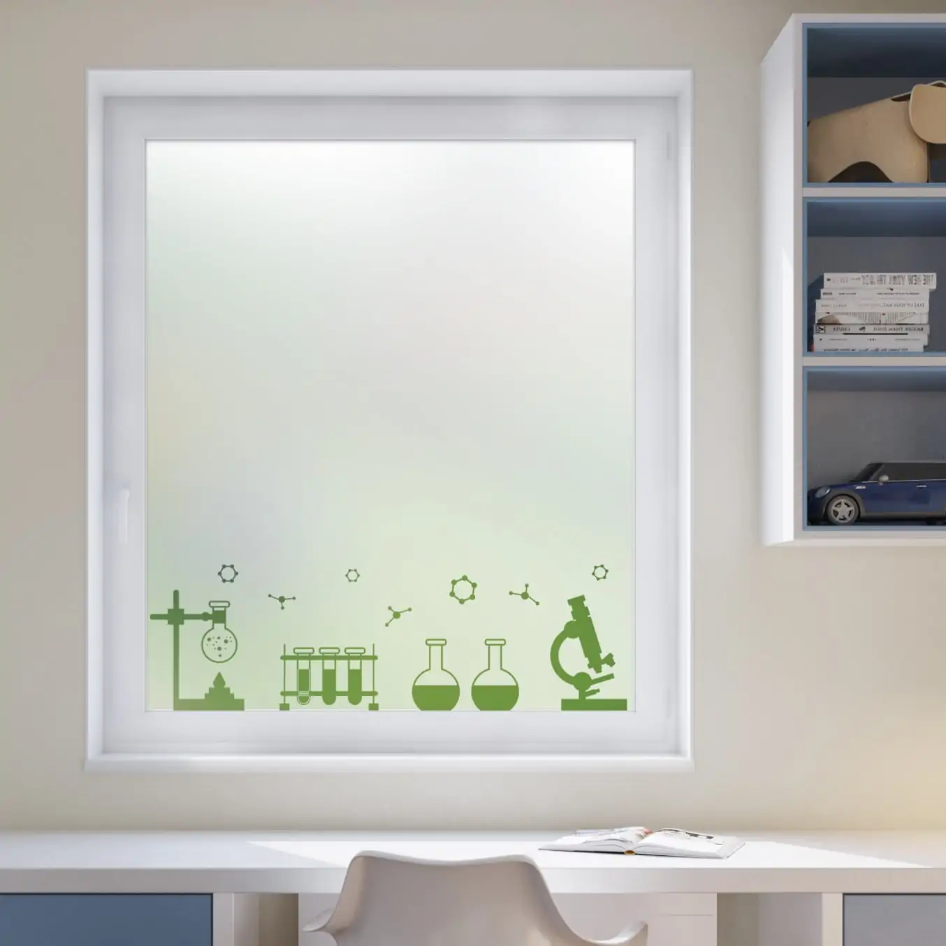 Sample of Chemistry Border Window Film