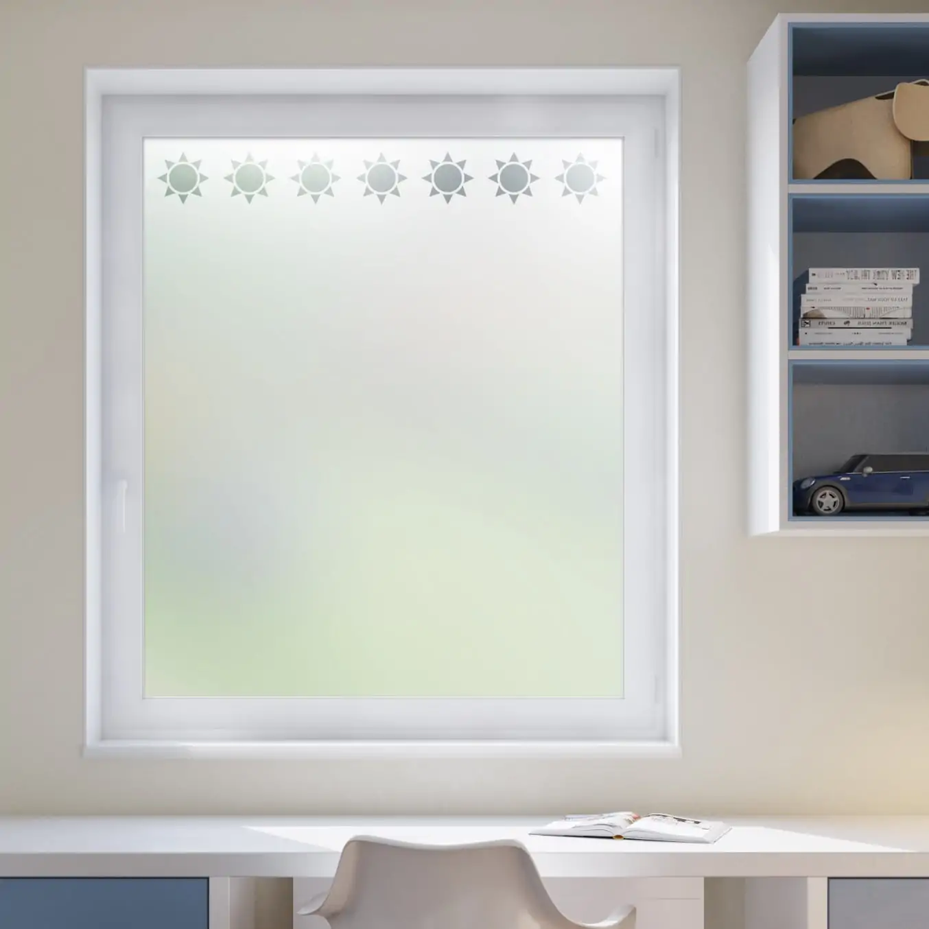 Sample of Suns Border Window Film