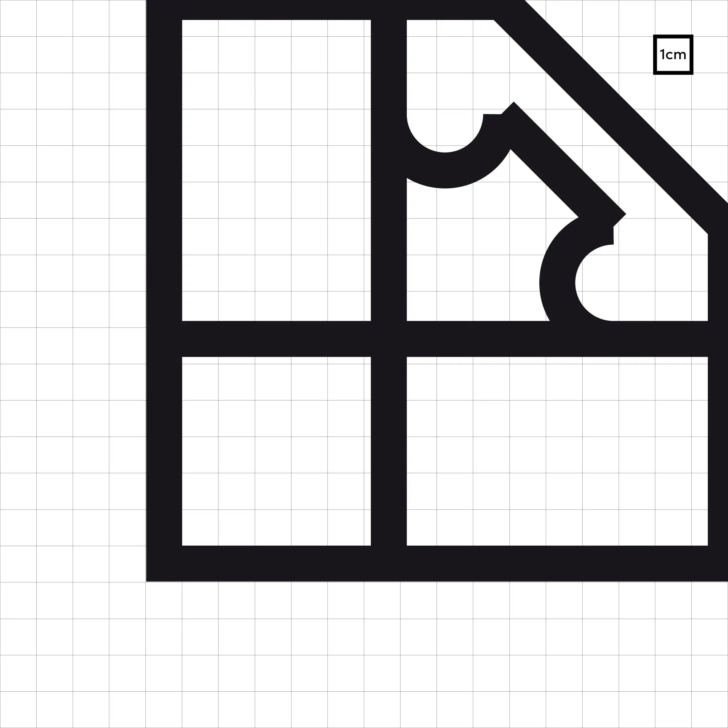 Sample of Croydon Window Film Frame