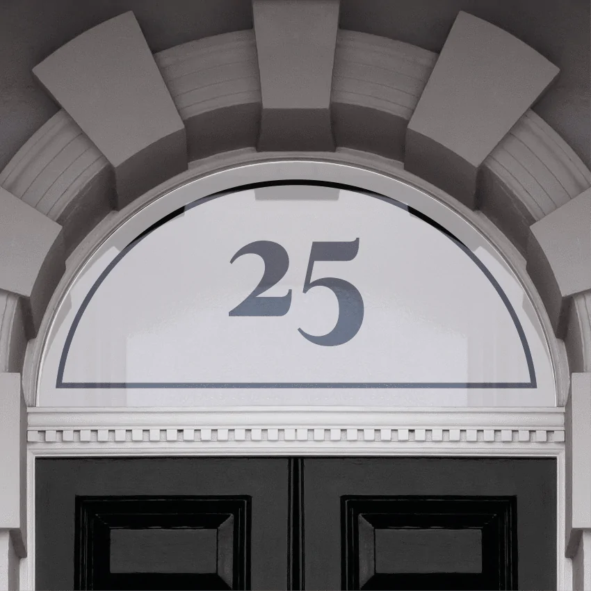 Ciambella Fanlight House Number