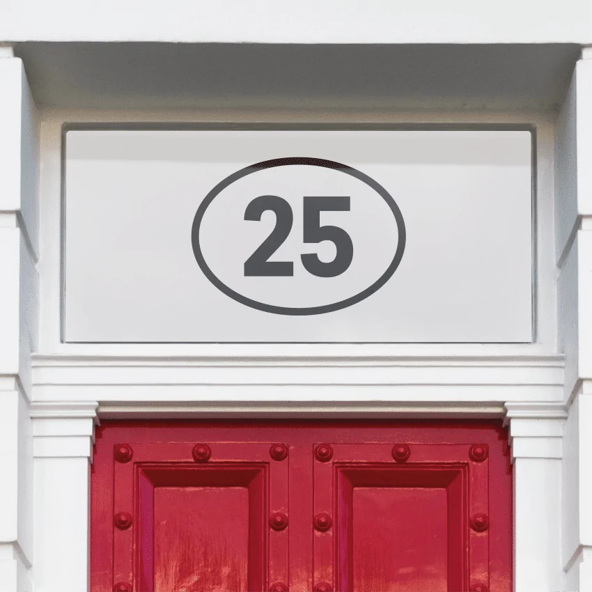 Rotini Rectangular House Number