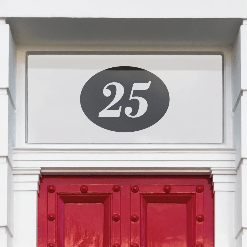 Farfalle Rectangular House Number