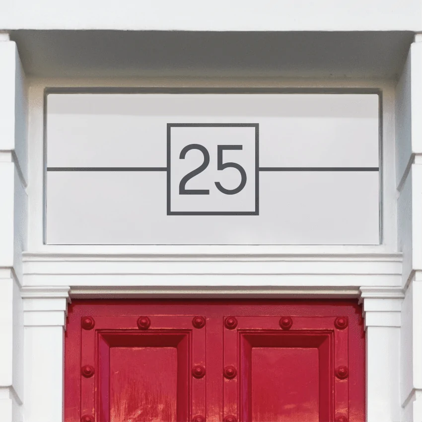 Gemelli Rectangular House Number