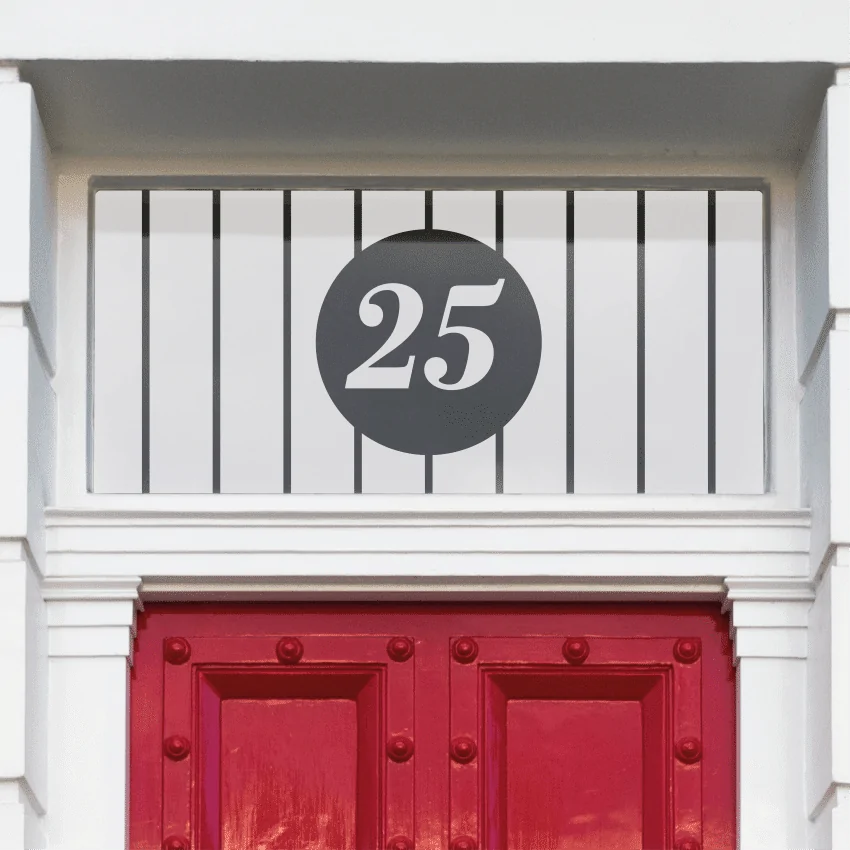 Penne Rectangular House Number