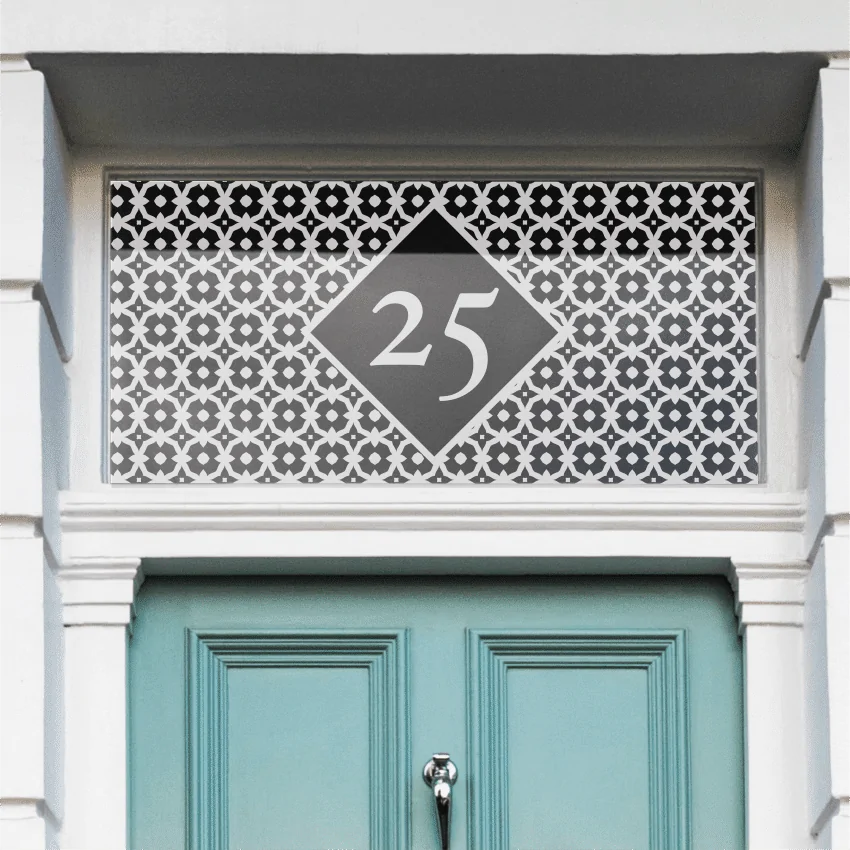Bolognaise Patterned House Number