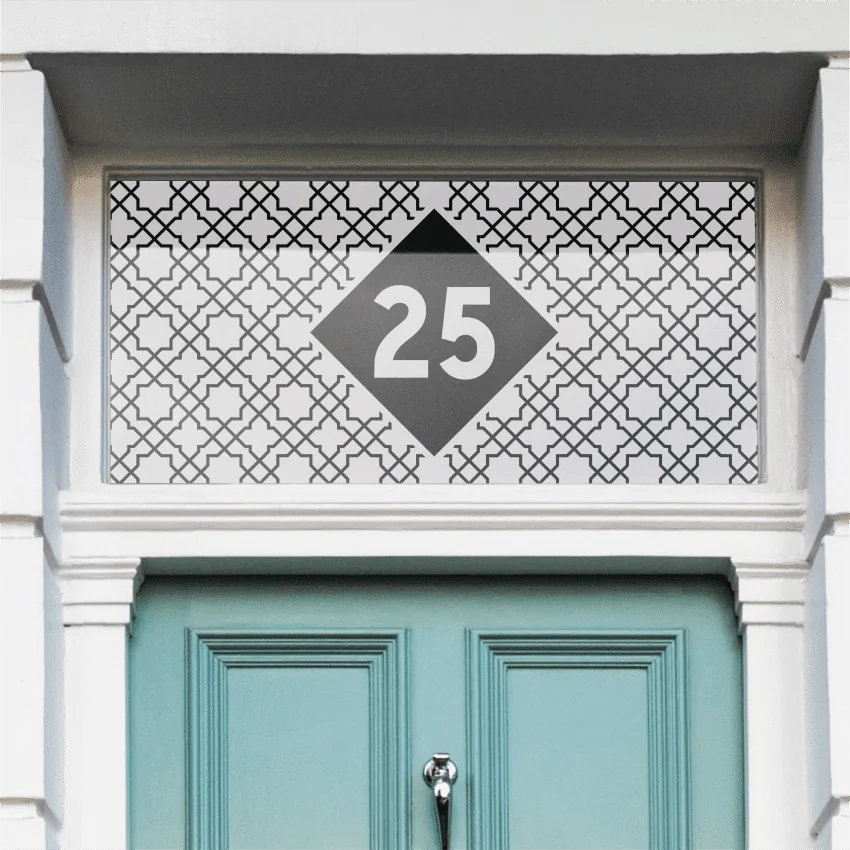 Carbonara Patterned House Number
