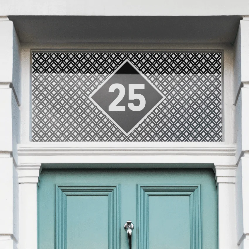 Marinara Patterned House Number