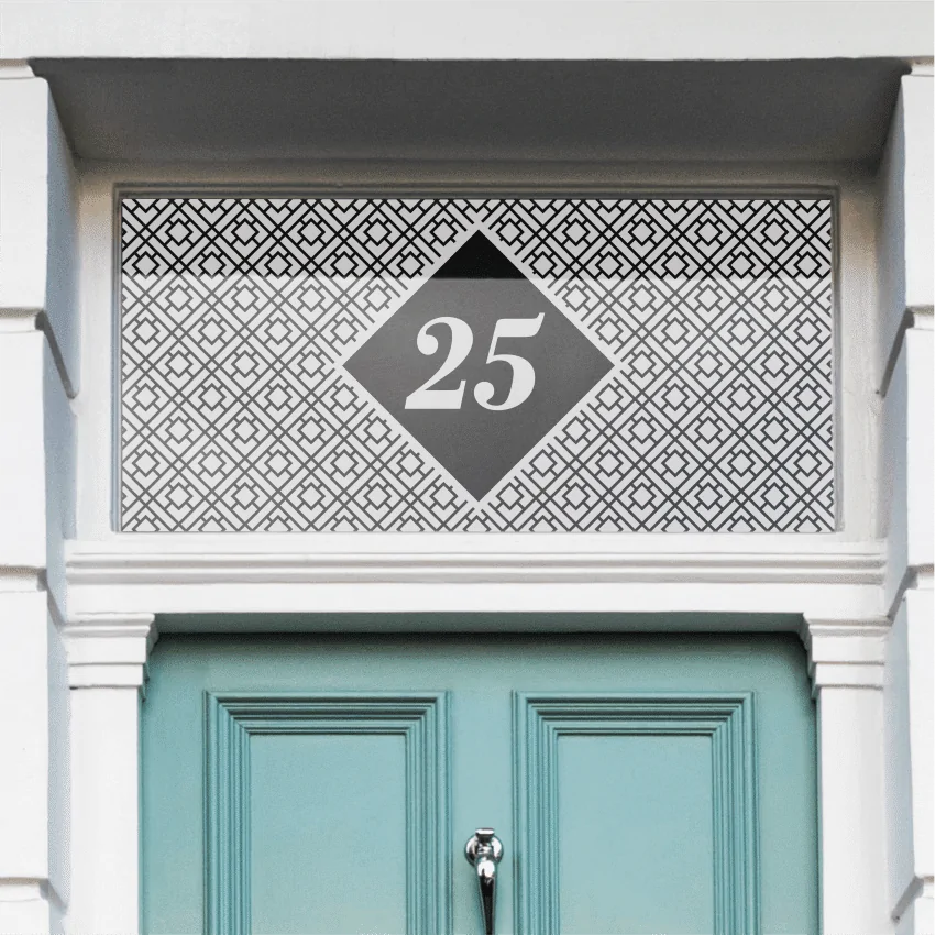 Bolzano Patterned House Number
