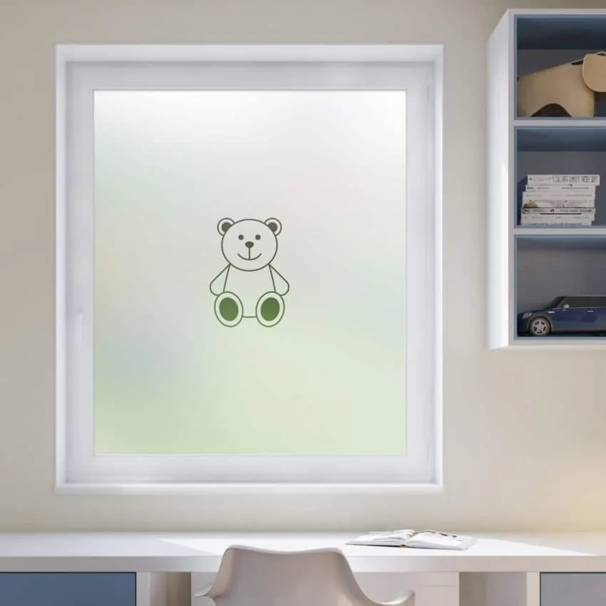 Teddy Bear Centrepiece Window Film