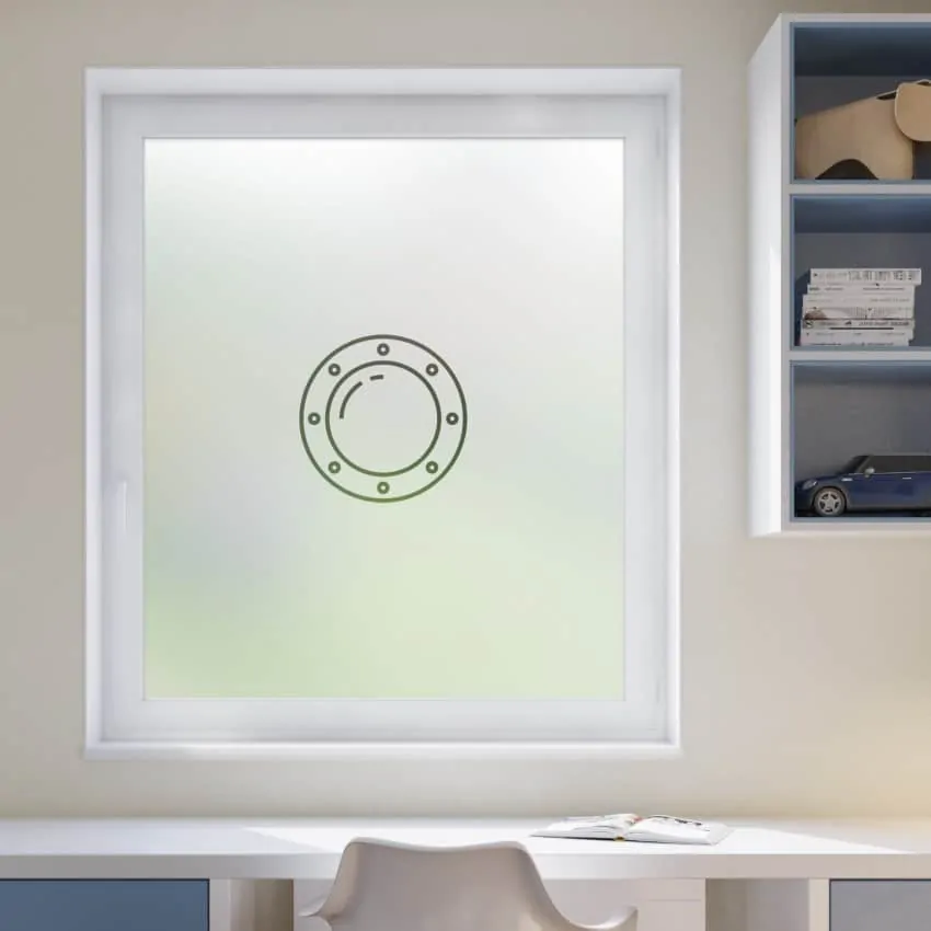 Porthole Centrepiece Window Film