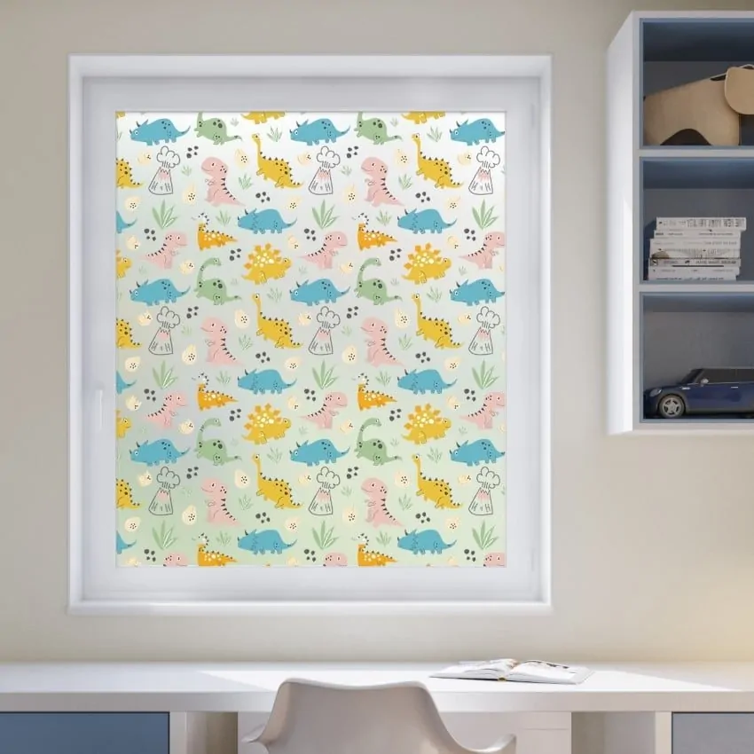 Dinosaur Printed Window Film