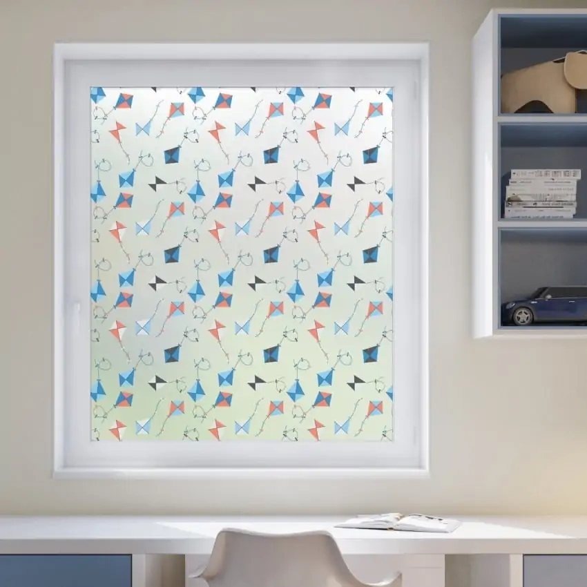 Sample of Kites Printed Window Film