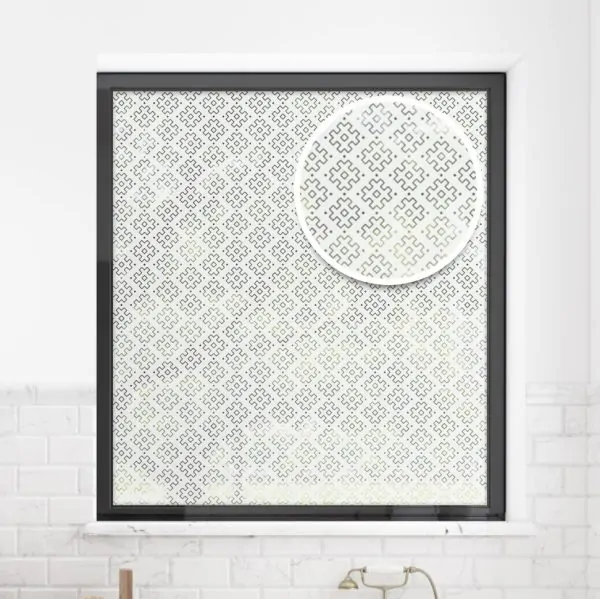 Sample of Mahogany Patterned Window Film