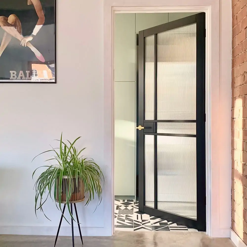 Sample Of 1/4" Reeded Glass Window Film