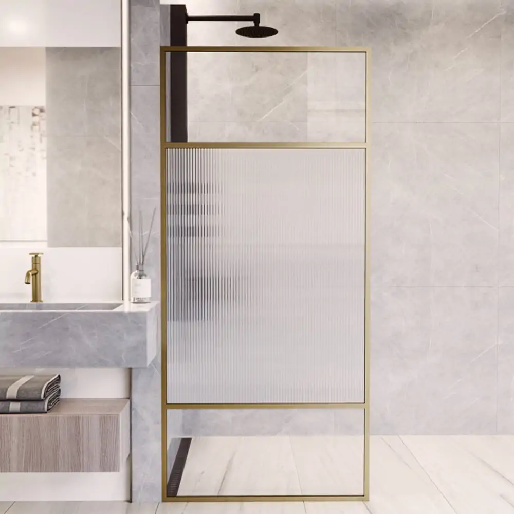 Sample Of 1/4" Reeded Glass Window Film