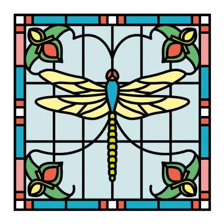 Jane Stained Glass Window Film