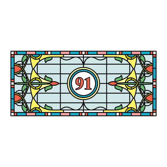 Jane Stained Glass Window Film