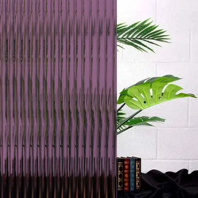 Purple 1/2" Reeded Glass Window Film