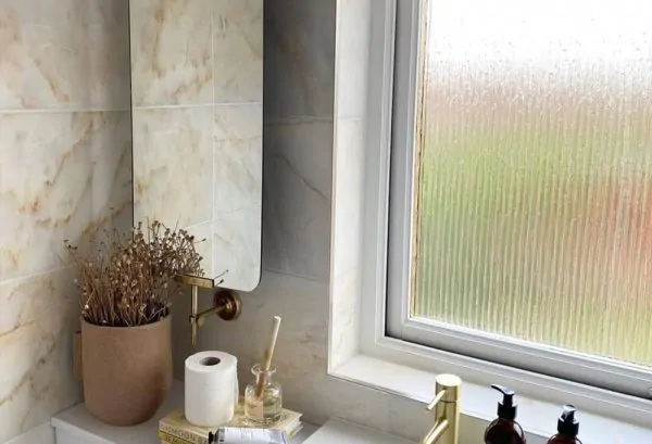 1/2" Reeded Glass Window Film 250mm wide only