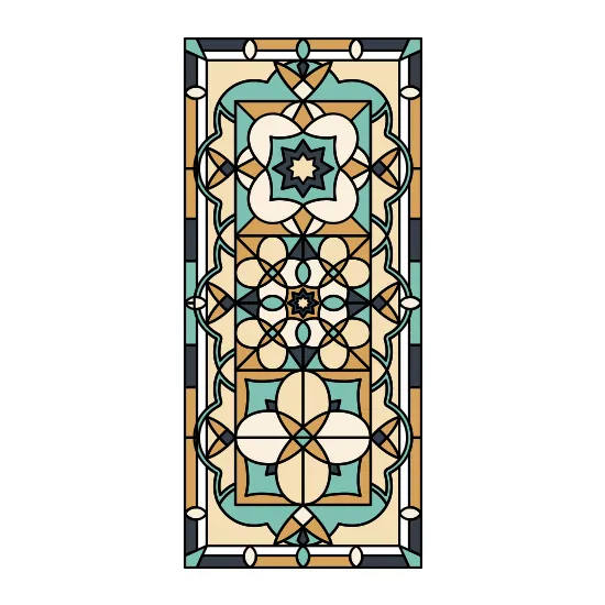 Zak Stained Glass Window Film