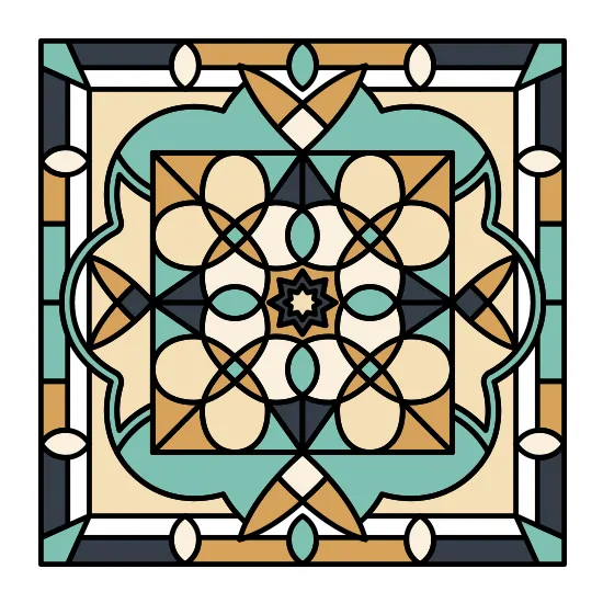 Zak Stained Glass Window Film