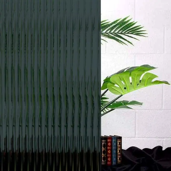 dark blue reeded glass window film, dark green reeded glass window film