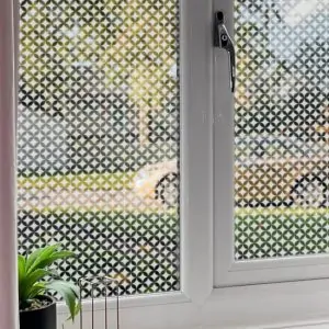 Patterned window film for home privacy