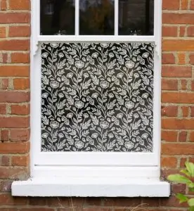 flower doodle window film, clear window film, pattern window film