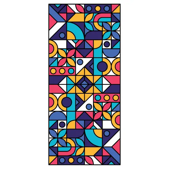 colourful stained glass window film