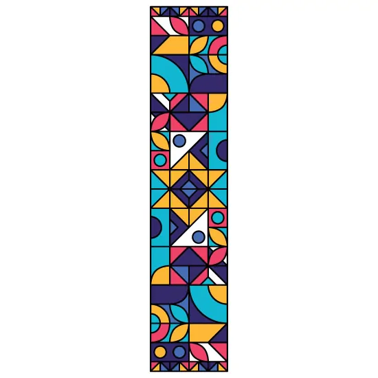 tall mosaic styled window film