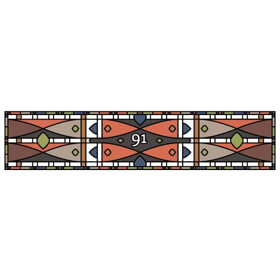 aztec stained glass window film