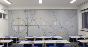 Bold design for classroom