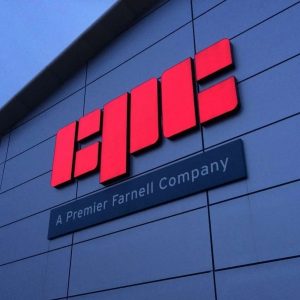 bespoke illuminated signage for CPC in lancashire preston graphics