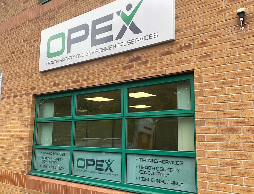 Business signage for Opex Chorley
